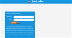 Desktop Screenshot of euronumbers.com